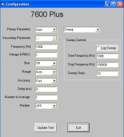 7600 Application Wizard with RS-232 Cable