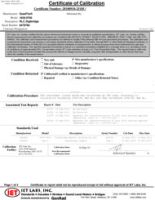 NIST Traceable Calibration Cert (Included)