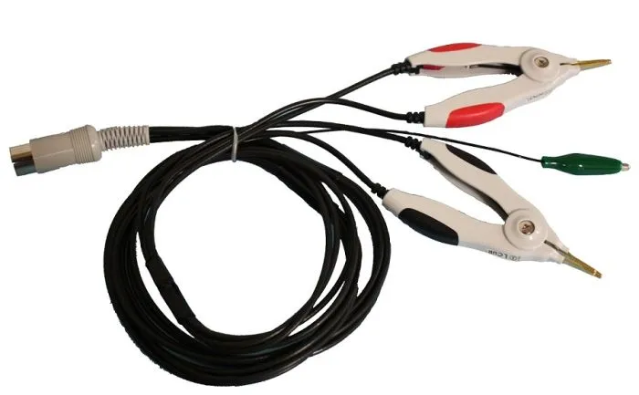 10uΩ分解能_ AC mΩメーター：Kelvin Holder,Clip付き 4-Terminal General Purpose Kelvin Clip 1 Meter